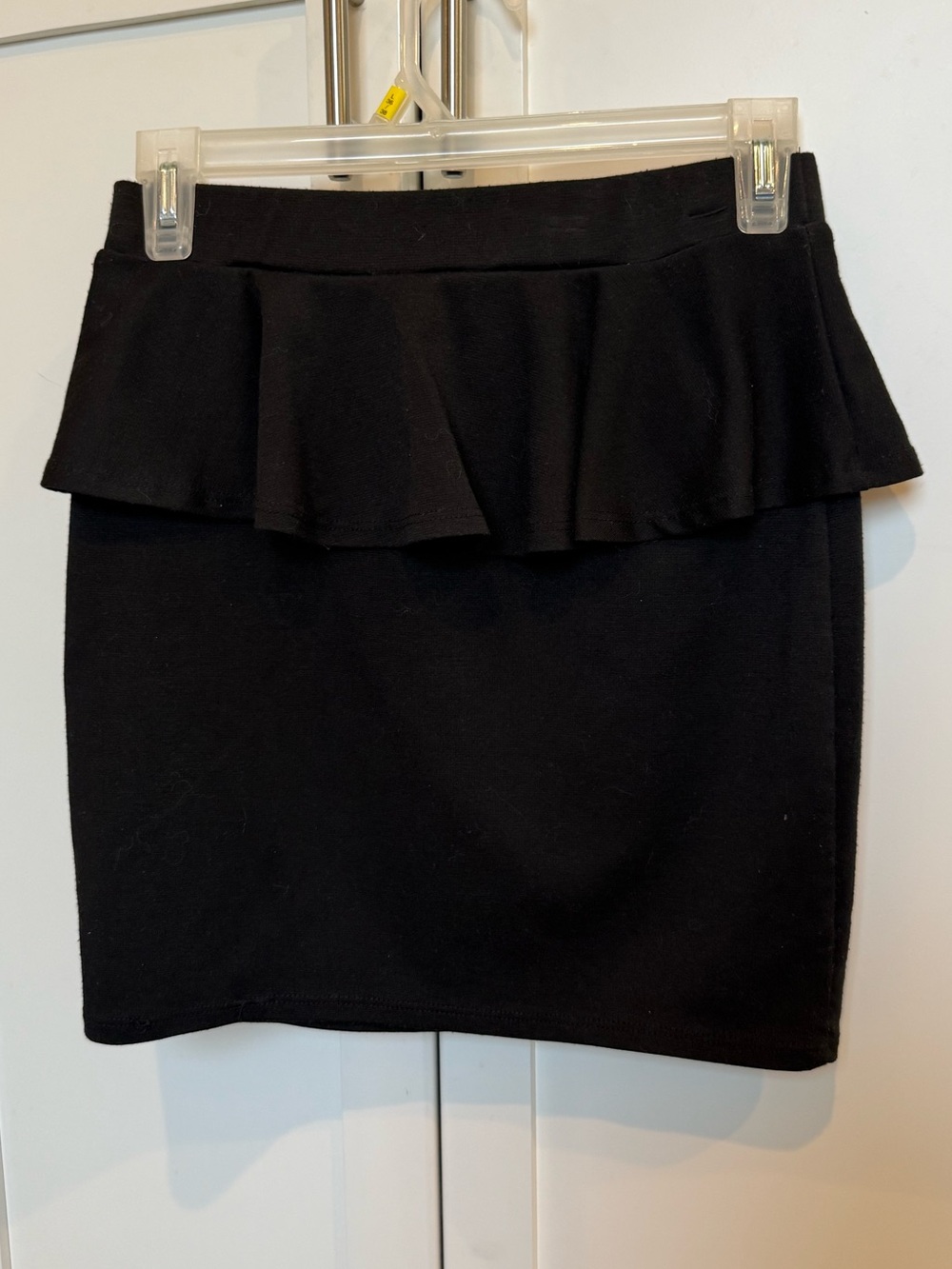 Charlotte Russe Black Peplum Mini Skirt